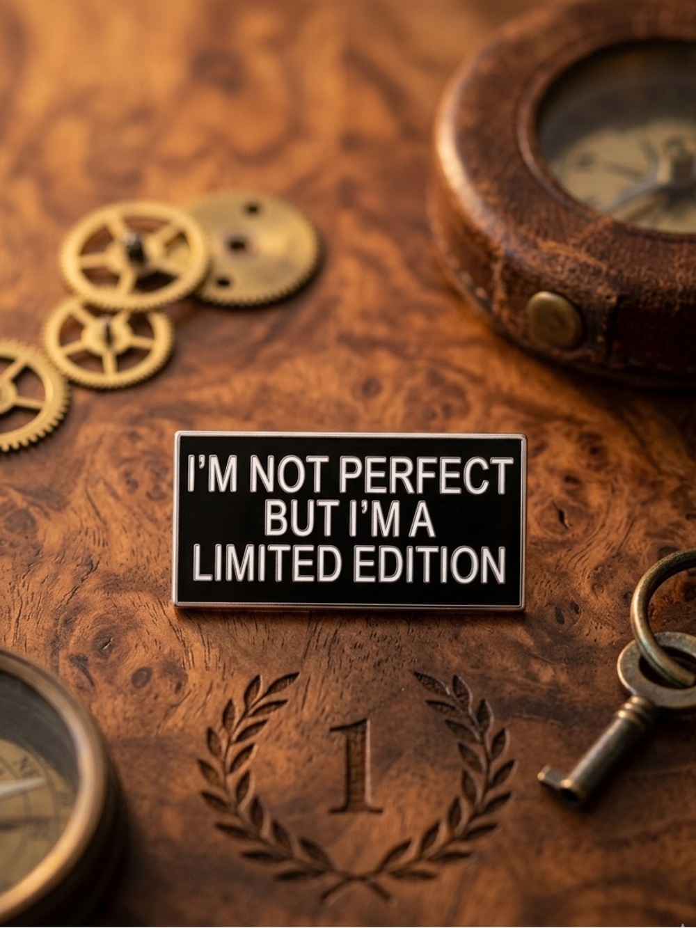 Limited Edition Enamel Pin - Black & White Statement